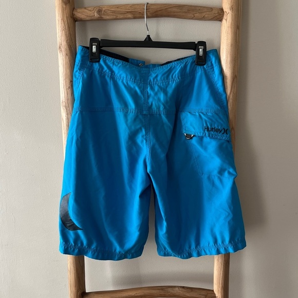 Hurley Swim Trunks Board Shorts with Velcro Pocket - Picture 3 of 7